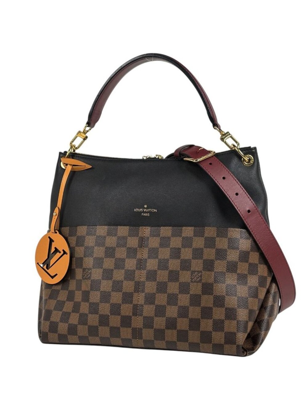 Louis Vuitton Maida Hobo Shoulder Bag 2-Way Damier Brown Noir